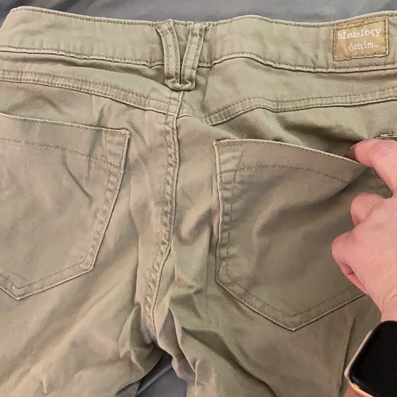 Khaki colored super slim jagging Bleuogy denim - Picture 8 of 8